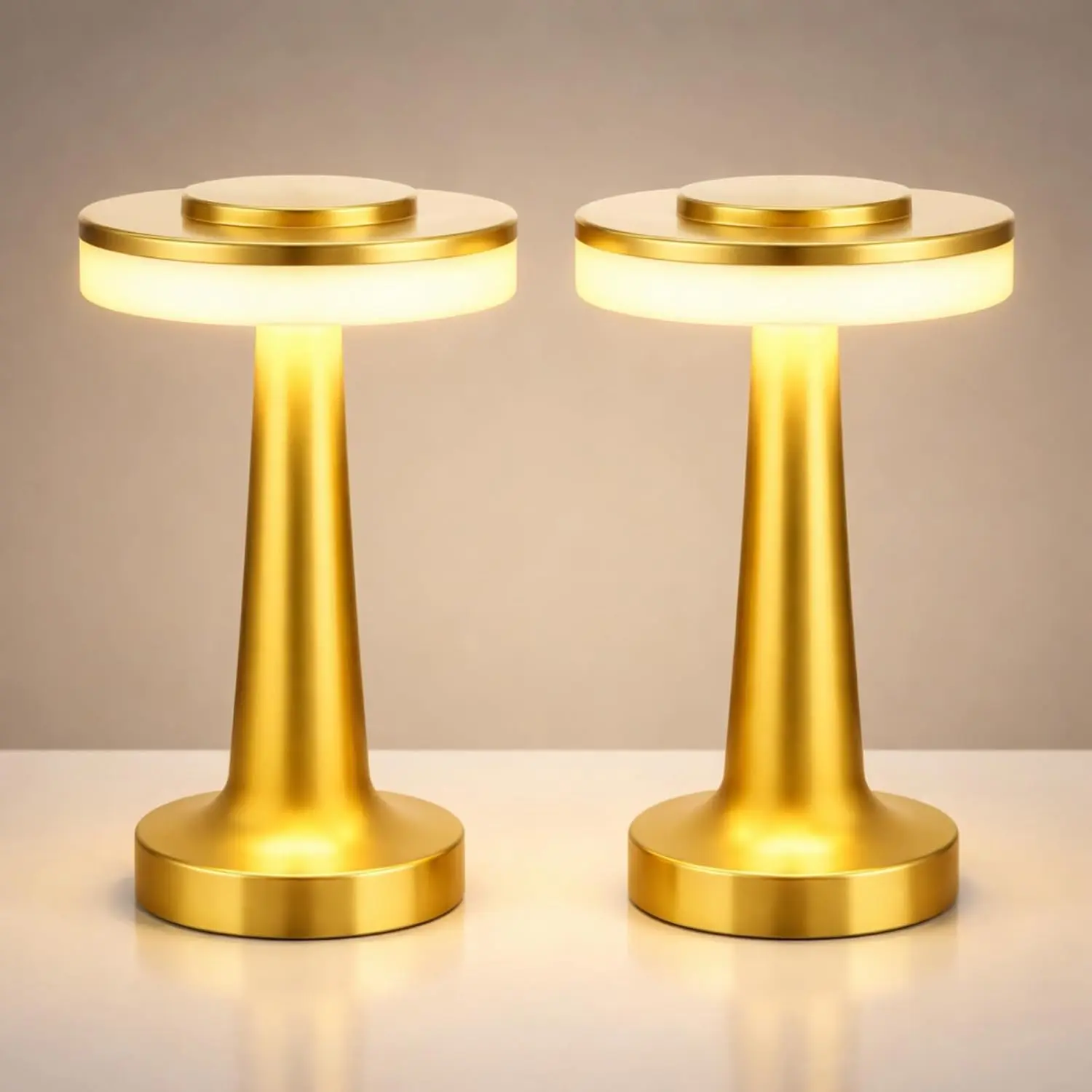 Portable LED Table Lamp with Touch Sensor, 3-Levels Brightness, Rechargeable Battery Up to 48 Hours Usage, Night Light for Kids Nursery, Nightstand Lamp, Bedside Lamp ,Standing Light for Living Room Dorm Home Office