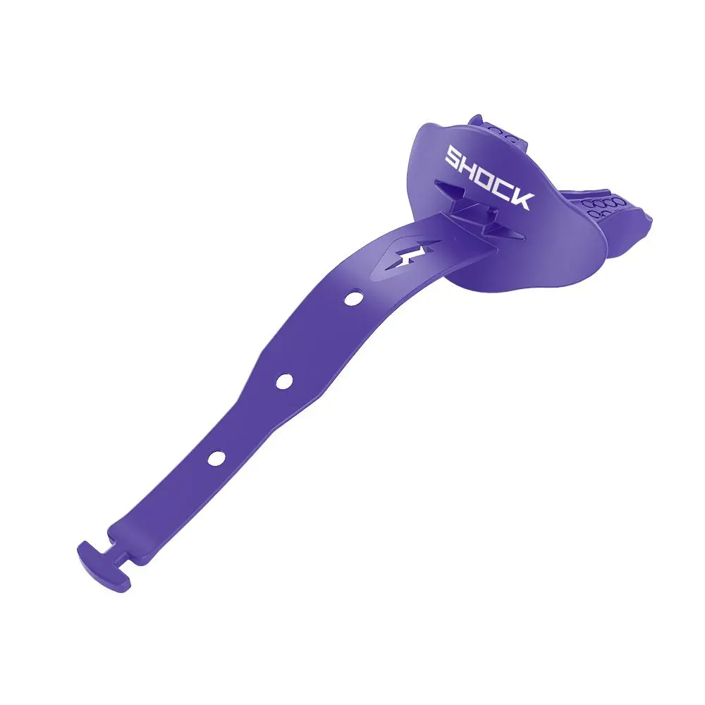 Shock Doctor Bolt Lip Guard - Permanent Strapped Football Pads with Airflow Channel & 50K Dental Warranty