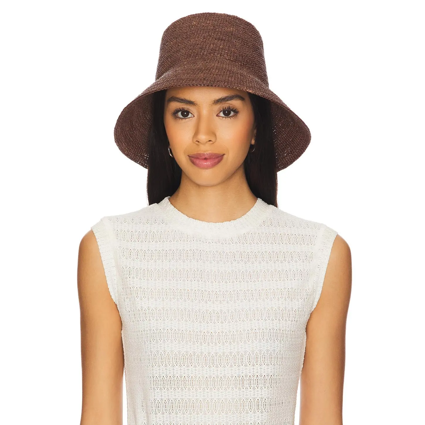 Janessa Leone Felix Hat in Dark Earth Janessa Leone Felix Hat in Dark Earth