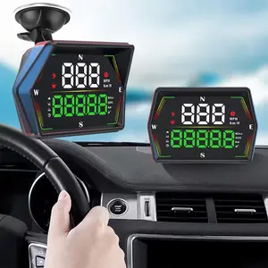 G21 Car Speedometer, GPS Real-Time Speed Monitoring Hud, Automatic Brightness Adjustment, Easy Installation, Compatible with Multiple Vehicles, Car Parts