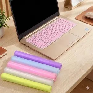 Silicone Keyboard Protector Cover Skin - Dust & Oil Proof, Non-Slip Fit for Laptop 12 14 15 17 inch, Removable Universal Design Enhances Typing Comfort, Easy Cleaning, Portable Protection.