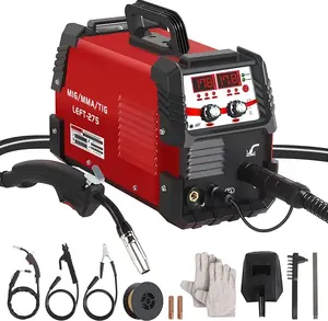FONT WELD LEFT-275 275Amp 3-in-1 Multi-Process Welder, 110V Flux Core/MMA/LIFT-TIG, Digital IGBT Inverter with Synergic Control, 20-280A MP140/DP200 Equivalent
