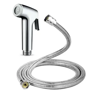 Bidet Sprayer with 1.5m Hose, Modern Bidet Sprayer, 1 Count Handheld Bidet Sprayer, Bathroom Fixtures for Toilet, Feminine Hygiene, Baby Diaper Cloth Washer, Pet Bathing, Backyard Watering