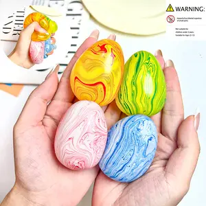 Easter Stress Relief Toy, Squishies, Soft Squishy, Slow Bounce Gift, Portable Anxiety Reliever, Flowery Egg Malt Sugar Squeeze Fun, Perfect Easter Present