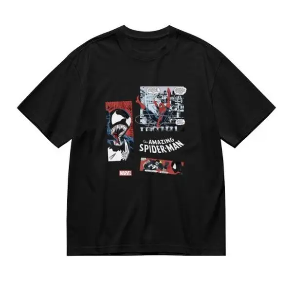Marvel Venom T Shirt Premium Cotton Crewneck Short Sleeve Featuring The Iconic Black Marvel Antihero In Classic Comic Style Perfect For Summer