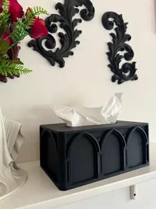 Gothic Cathedral Window Style Tissue Box Cover