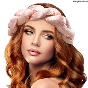 Women's Multicolor Braided Satin Sponge Headband - Fashionable, Comfortable Daily Hair Hoop for Fashion Accessories Use