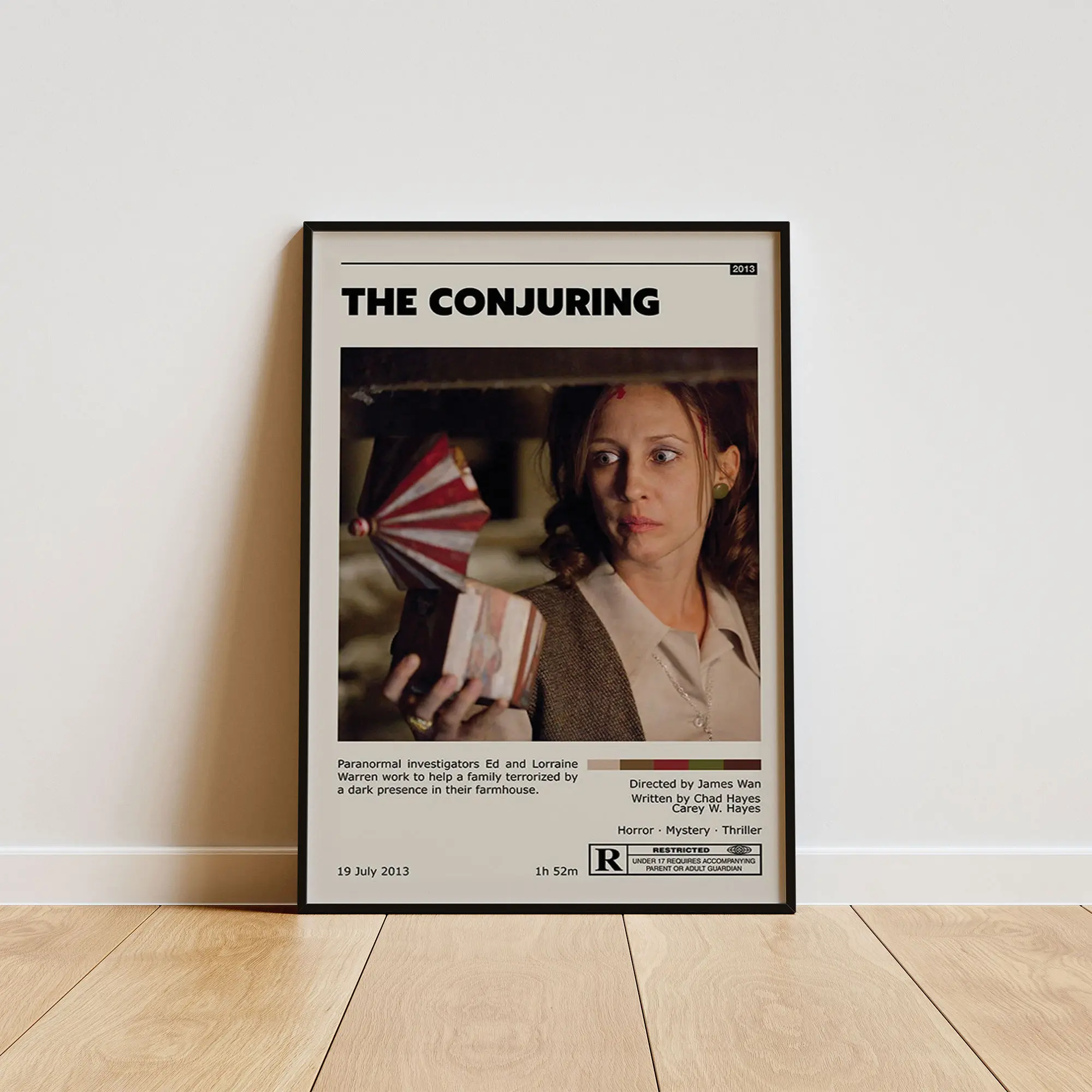 The Conjuring Poster, Contemporary Wall Decor, Modern Home Aesthetic, Interior Decoration Print, Gif Idea