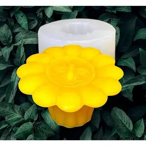 Silicone honeybee candle soap Mold - votive mold - floating flower candle mold - resin mold