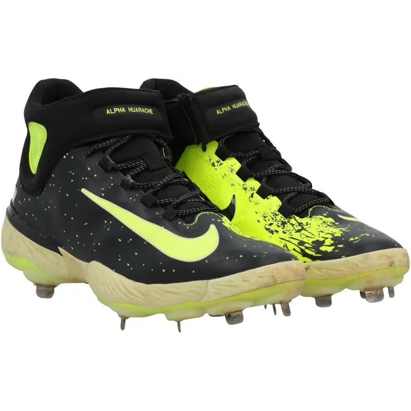 Pete Alonso New York Mets Game-Used Black and Yellow Nike Cleats vs. Atlanta Braves on June 23, 2025 - Fanatics Authentic Certified