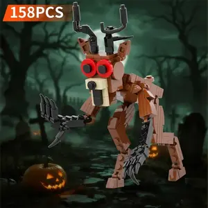 New 99 Night Forest Anime Building Blocks, Forest Deer and Mutant Owl Plush Toy Models, Monster Deer Milu Deer Dolls, Fan-exclusive Building Block Toys, Children's Gifts, Christmas Decorations, Building Sets