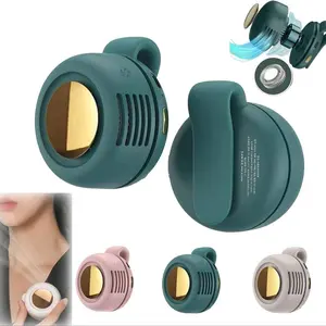 Fan Portable Bladeless Mini - Quiet, Three-speed Adjustable Waist Fan, Hands-free Cooling, Rechargeable Rotating, Great for Travel, Outdoor, Office and Gift