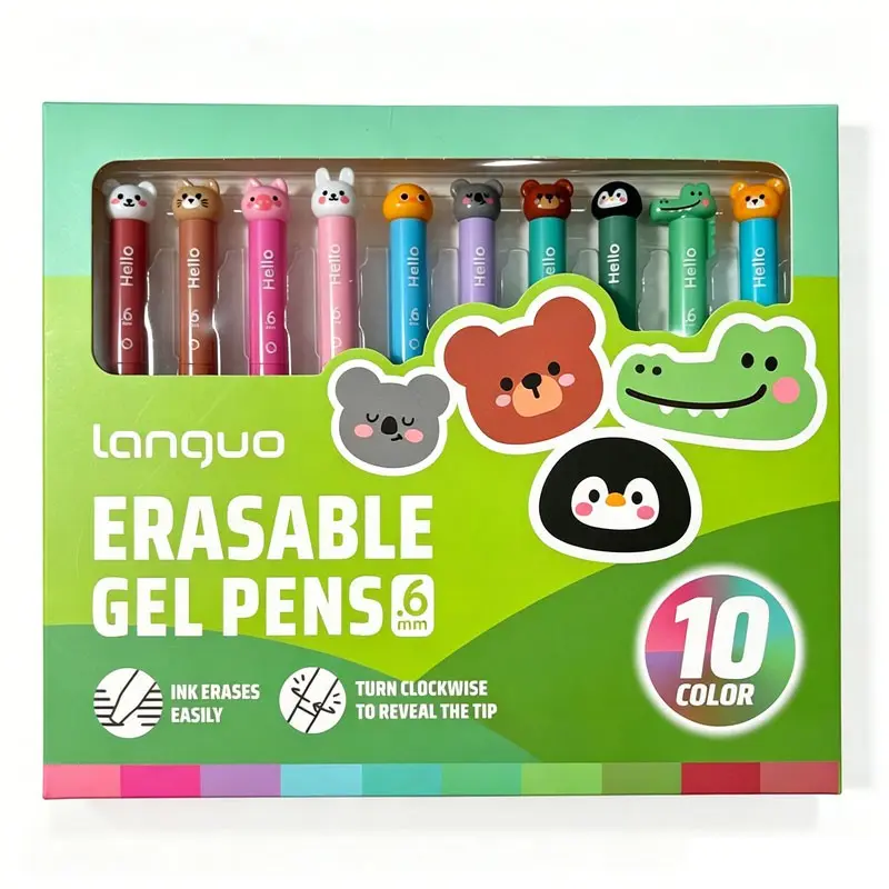 Languo Erasable Gel Ink Pens 0.6mm, Ideal for Art and Drawing, Smooth Writing Experience, Perfect for Artists and Designers