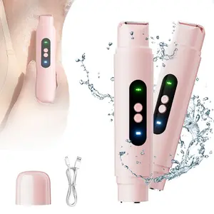 Women's Rechargeable Electric Shaver Set, Pain-Free Hair Trimmer for Face Nose Eyebrows Beard Arm Leg Armpit Bikini, Portable Beauty Kit