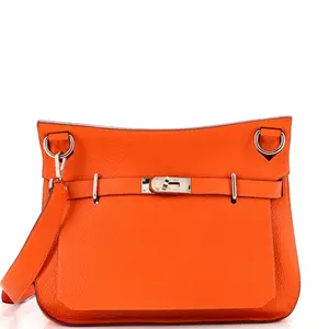 Pre-owned HERMÈS material Messenger Bags Hermes Jypsiere Bag Clemence 34 by Rebag