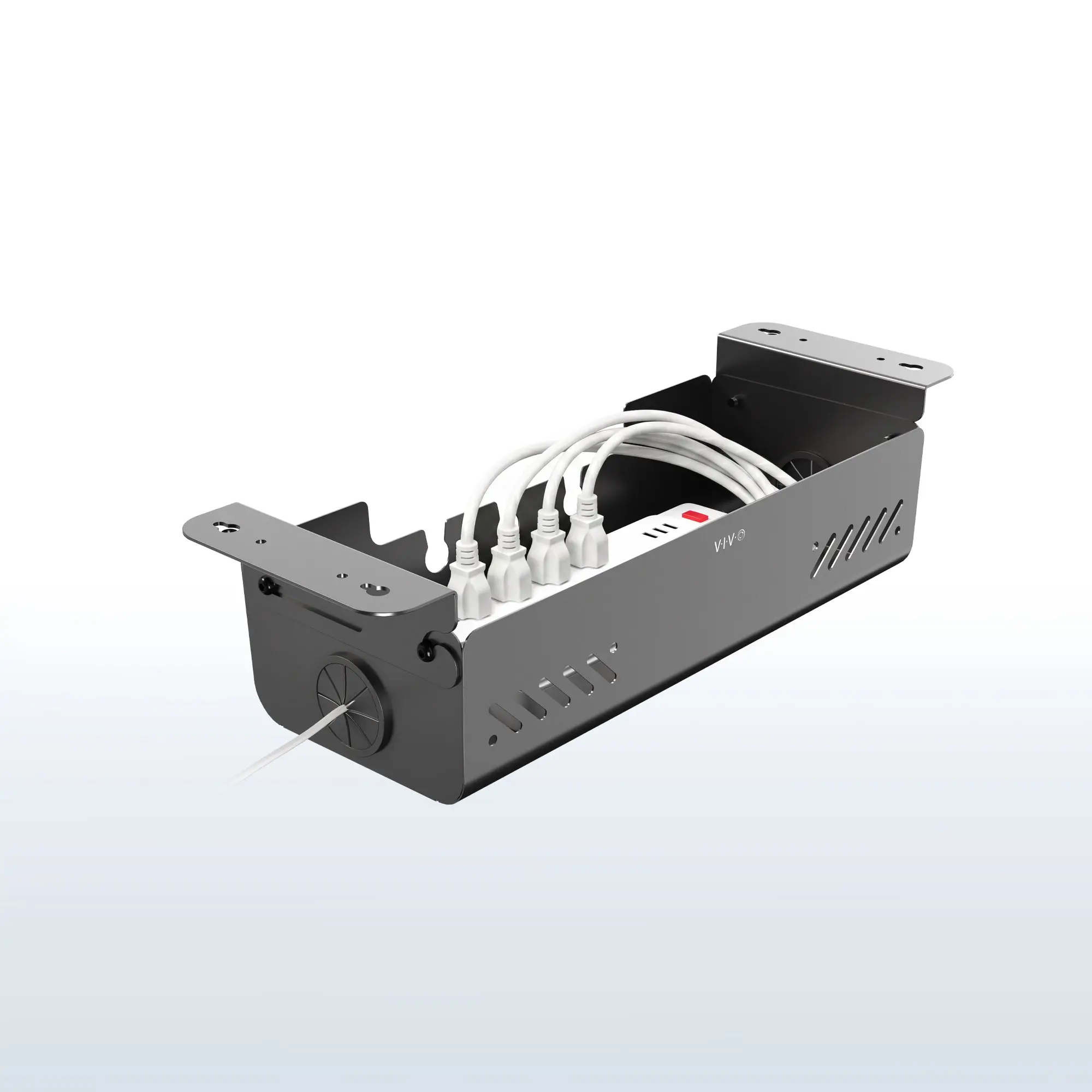 Flip Open Under Desk Cable Management Box