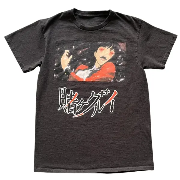 Kakegurui Jabami Yumeko Anime T Shirt Graphic T-shirt Anime, Anime Shirt, Graphic T-Shirt, Japanese Aesthetic Shirt- Unisex Menswear & Womenswear - Streetwear Tops - Casual Cotton Crewneck Shortsleeve Tshirt