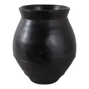 Sagebrook Home 22470-02 20 x 18 in. Traditional Terracotta Vase, Black