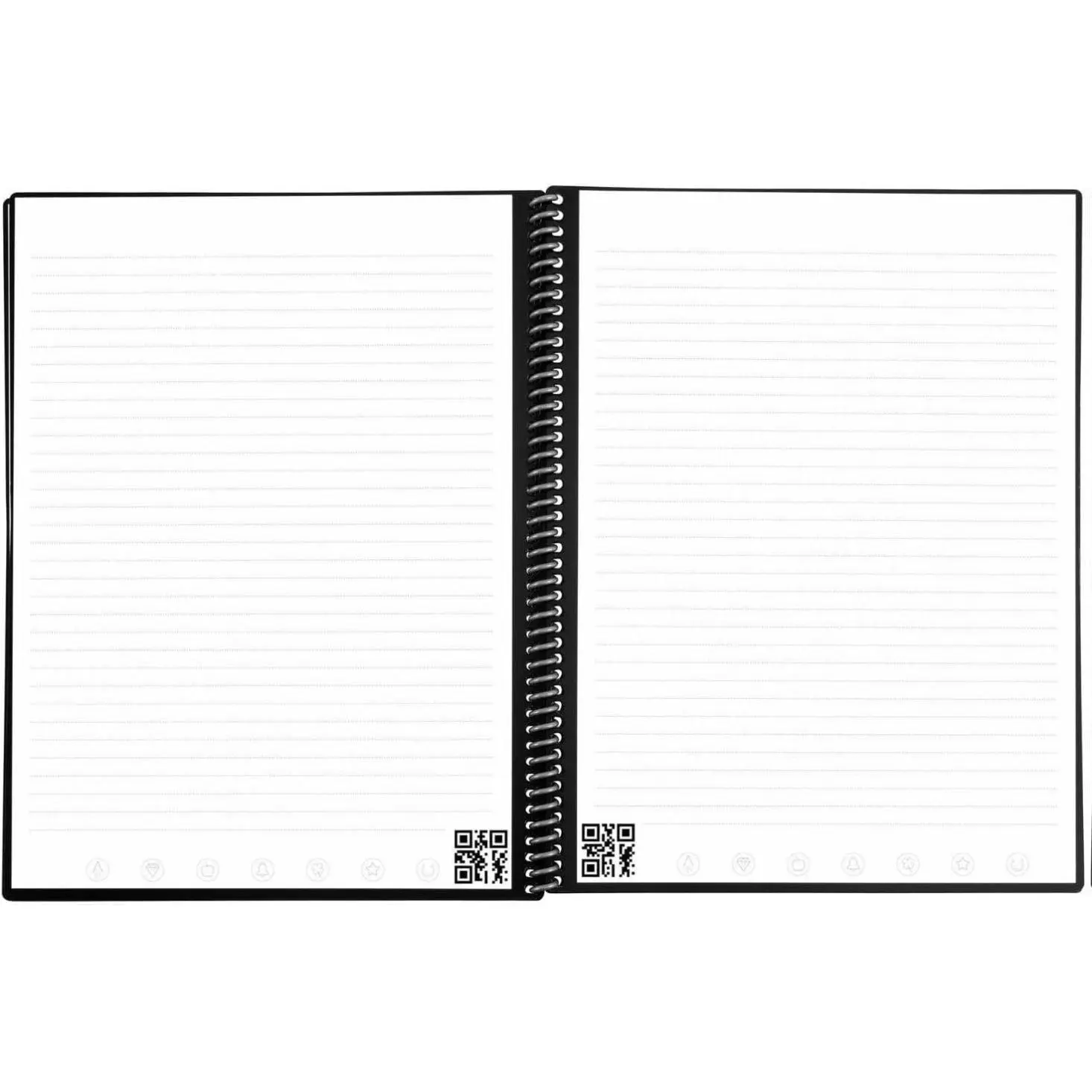Rocketbook Fusion Hybrid Reusable Planner and Notebook in One with Additional Blank Pages Goal and Project Tracker Undated Letter Size 8.5x11 Black Pack of 1
