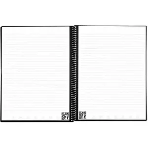 Rocketbook Fusion Hybrid Reusable Planner and Notebook in One with Additional Blank Pages Goal and Project Tracker Undated Letter Size 8.5x11 Black Pack of 1