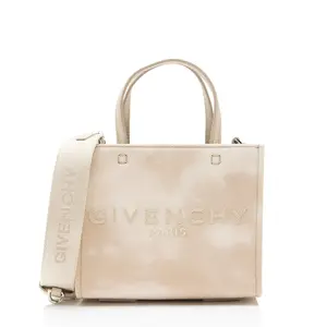 Pre-owned Givenchy Leather Tote Bags Canvas Mini G Shopper Tote