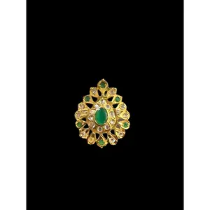 DJR9 Rida  statement  ring in green    ( READY TO SHIP )