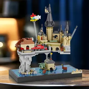 New DIY Hogwarts Castle Building Blocks Set, Unique Collectible Display Piece for Gifts, Unisex Creative Fun for Kids