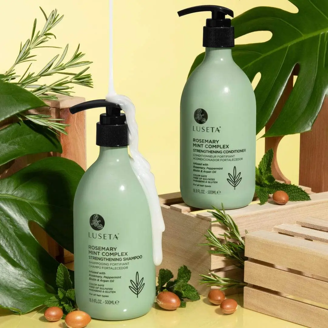 Luseta Rosemary Mint Complex Shampoo & Conditioner Sulfate Free Paraben Free Hair Loss Regrowth Natural Ingredients Luseta Rosemary Mint Complex Shampoo & Conditioner Sulfate Free Paraben Free Hair Loss Regrowth Natural Ingredients