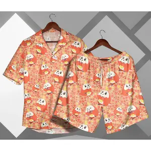 Fuecoco Hawaiian Shirt Tropical Hawaii Set Hawaii Button-Up Shirt Fuecoco Shirt Gifts
