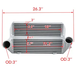 Alloyworks Aluminum Intercooler For 2007-2013 BMW 135i 335i 335xi E82 E90 E91 E92 E93