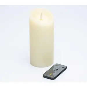 Luminara 6.5" Tall Unscented Flameless Candle with Remote