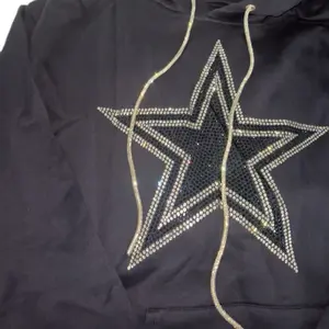 Football  Rhinestone  Hoodie