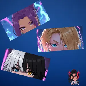 Luna, Psylocke, Emma Rivals Waifu Eyes (Slaps, Bumper Stickers, Banner)