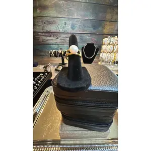 White pearl ring adjustable