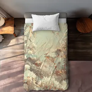 MWW C1DCTXLW2D68B0 The Nest Beige Twin Size Extra Long Duvet Cover - Cozy Home Decor Essential