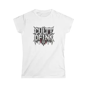 Tattoo Inspired Tee, Cultt of Ink Softstyle Women's Shirt, Religious Graphic Tshirt, Tattoo Lifestyle Apparel, Tattoo Shop Clothing,