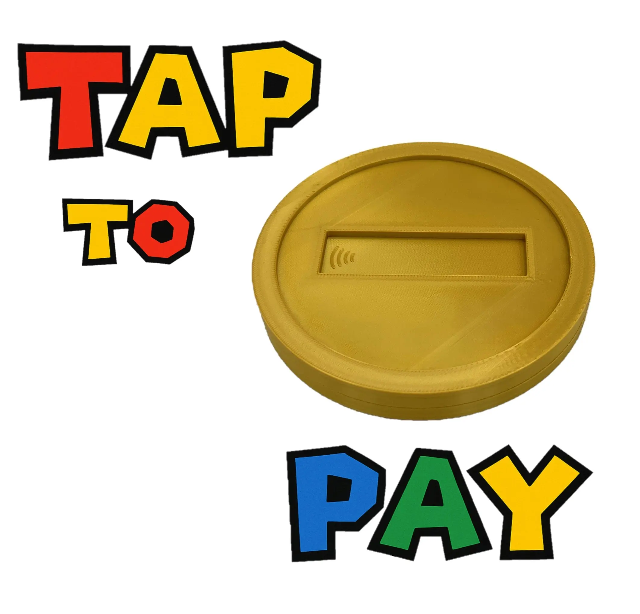 Tap-to-Pay Coin/ 3D Printed Contactless/ Card Holder Tap-to-Pay Coin/ 3D Printed Contactless/ Card Holder
