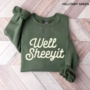 Well Sheeyit Country Western Sweatshirt, Vintage Retro Western Shirt, Adult Sarcastic Humor Top, Funny Meme Gift