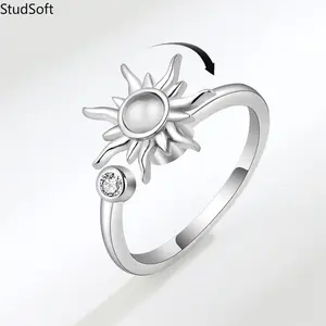 2026 New Arrival: Rotating Sunflower Ring — A Spin-able, Stress-Relieving Anti-Anxiety Ring for Women