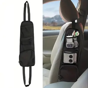 Oxford cloth car storage bag, Car Storage Organizers, Car Accessories, 1 piece multi pocket seat organizer bag, suitable for multifunctional mesh bags of cars, SUVs, and trucks