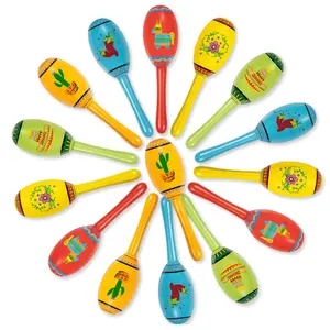 5Pcs DIY Wooden Maracas Bulk 5 Designs, DIY Wooden Maracas - Unfinished Mini Shakers for Crafting, Painting & Music Projects, Hand-Painted, Festival Crafts, Party Favors, Art Projects, Perfect for Room Deco