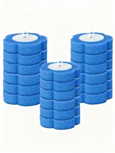 18 PCS Disposable Toilet Bowl Brush Refills, Disposable Toilet Brush Heads, Toilet Wand Disposable Refill Heads, Disposable Replacement Head (18Pcs Replacement Heads)