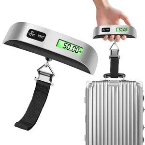 JOYTUTUS Digital Luggage Scale for Travel with High Accuracy ±0.35oz/10g 110lb/50kg Capacity Backlit Display Auto-Lock Portable Bag Scale to Prevent Overweight Fees