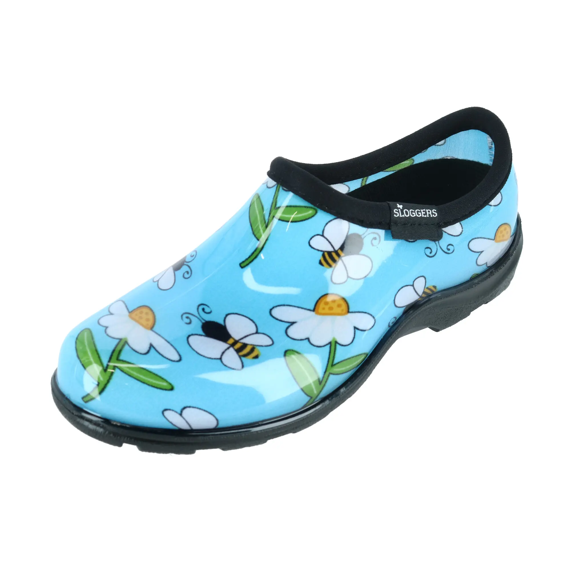 Sloggers Women's Bumble Bee and Flower Print Rain and Garden Shoes, Rain Shoes
