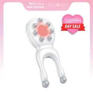 RIKI Sculptress Mini Facial Acupressure Massage & Fascia blasting & Precision Guasha Tool with Red, Blue and Purple Light, Deep Vibration, EMS | Promotes collagen, Blood circulation. Anti-aging Targets Wrinkles, smile line, Helps with Sinus Infection