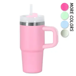 14 Oz Tumbler with Handle and Straw , Stainless Steel Vacuum Insulated Tumbler Keep Cold Heat and Ice, Gifts for Girlfriends,Mom Cups