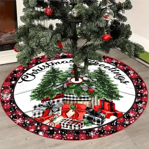 Jit Christmas Tree Skirt with Gift Decoration, Holiday Party Decor, Beautiful Christmas Gift, Year-Round Comfort