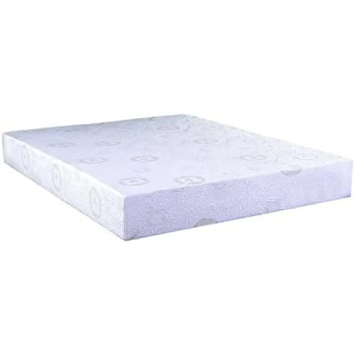 Herbal Fusion Collection Full Deluxe White Mattress - Polyester Memory Foam, 3-in Green Tea-Infused Layer, 75x54x10-in, Ergonomic Body Support, Blood Circulation Promotion, High-Quality Sleep, Low Carbon, Eco-Friendly Packaging, 75X54x10 Inches, High-Qual