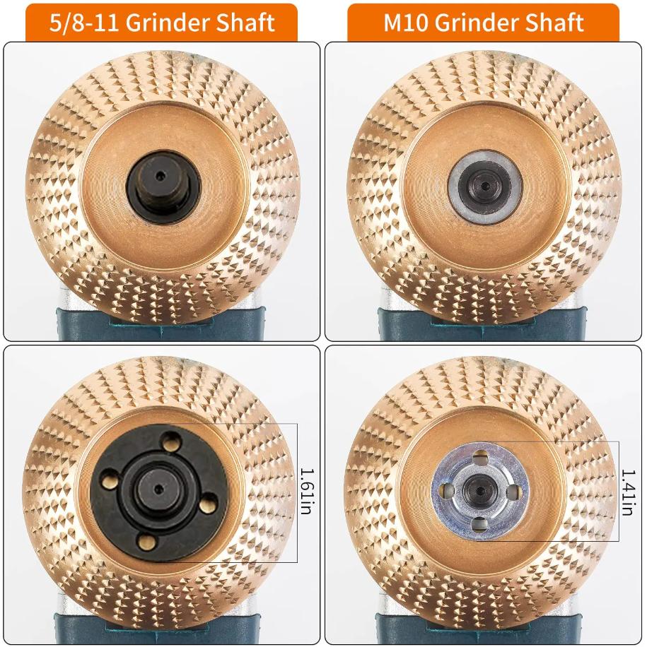 3Pcs Wood Carving Disc Tool Set, Durable Attachment for Grinding & Shaping, Wood Cutting Wheel for Home Supplies Use