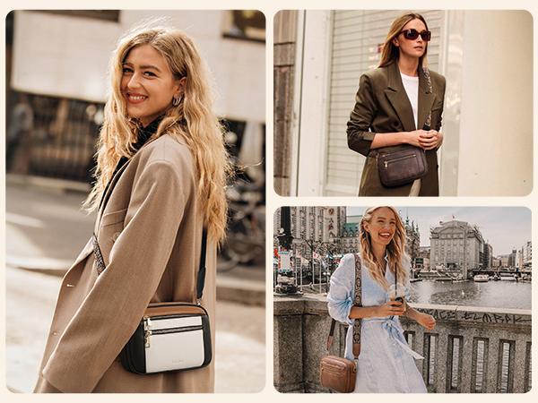 Telena Crossbody Purse for Women Small Crossbody Bags Trendy Vegan Leather with Adjustable Strap Crossbody Kindle Gift Compact &Waterproof Design Holiday gifts  ValentinesDayGift